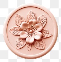 PNG  Seal Wax Stamp floral craft plant white background.