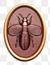 PNG  Seal Wax Stamp of an insect animal locket shape.