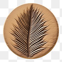 PNG  Seal Wax Stamp palm leaves jewelry white background accessories.