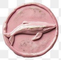 PNG  Seal Wax Stamp pink whale animal confectionery accessories.