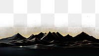 PNG  Mountain range border landscape nature sky. AI generated Image by rawpixel.