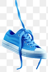 PNG Rope sneakers footwear shoe blue.