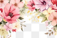 PNG Vintage flower backgrounds blossom pattern.