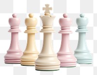 PNG  Pastel chess set game white background intelligence.