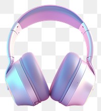 PNG  Pastel headphones headset pink blue.