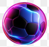 PNG Pastel soccer ball football glowing sphere.
