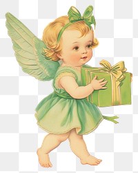 PNG Portrait angel paper baby.