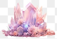 PNG  Gemstone crystal flower quartz.