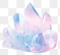 PNG  Ice crystal mineral quartz.