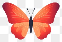 PNG A Beautiful butterfly insect animal white background. AI generated Image by rawpixel.