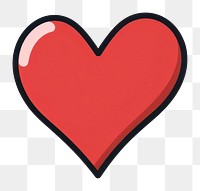 PNG A heart symbol white background cartoon. AI generated Image by rawpixel.