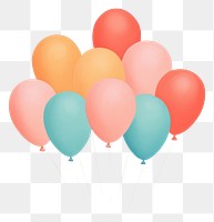 PNG Colorful balloons seamless anniversary celebration birthday. AI generated Image by rawpixel.