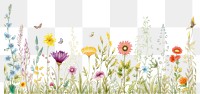 PNG  Flower outdoors painting pattern