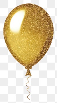 PNG  Balloon icon gold white background celebration.