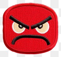 PNG  Angry emoji red white background anthropomorphic.