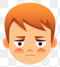 PNG Boy Emoji portrait face representation. 