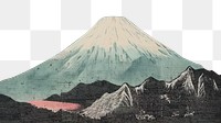 PNG  Fuji moutain mountain outdoors volcano