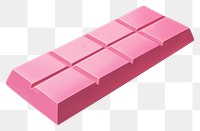 PNG  Pink chocolate white background rectangle furniture.