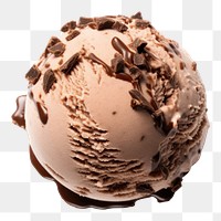 PNG Ice cream ball dessert chocolate food.