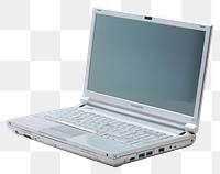 PNG  Frutiger aero Laptop with blank screen laptop computer white background.