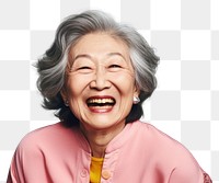 PNG Chinese Grandmother smiling face laughing portrait adult.