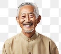 PNG Chinese Grandfather smiling face portrait laughing adult.