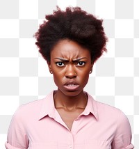 PNG Black woman angry face portrait photography adult.