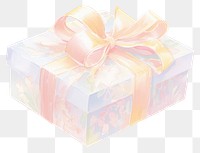 PNG  Gift box white background celebration anniversary.