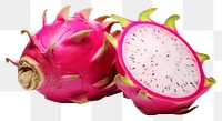 PNG Ripe dragon fruits plant food white background.