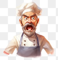 PNG  A chef angry face expression portrait adult photography.