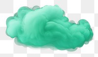 PNG Mint green cloud smoke black background. 