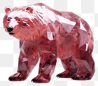 PNG Crystal animals gemstone mammal bear representation.