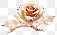 PNG Crystal rose gemstone jewelry flower brooch.