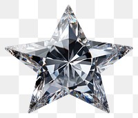 PNG  Crystal star gemstone jewelry diamond illuminated.