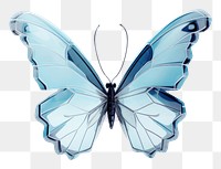 PNG  Butterfly side view animal insect white background.