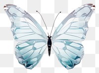 PNG  Butterfly side view animal insect white.