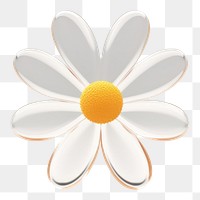PNG  Daisy flower icon petal plant white.