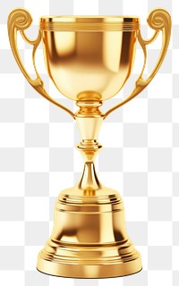 PNG  Trophy gold white background achievement.