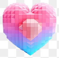PNG  Heart creativity pixelated pattern. AI generated Image by rawpixel.