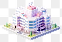 PNG  Hospital architecture building city. AI generated Image by rawpixel.