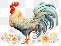 PNG  Chinese rooster chicken poultry animal.