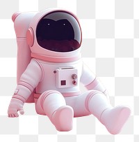 PNG  Cute astronaut in other planet fantasy background cartoon nature space.