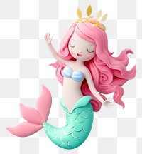 PNG  Cute mermaid fantasy background cartoon toy representation