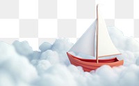 PNG  Cute sail boat in the sky fantasy background watercraft sailboat outdoors.