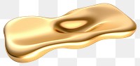 PNG  Biomorphic rectangle gold shiny white background.