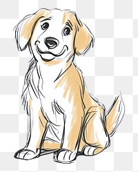 PNG Drawing mammal sketch puppy.