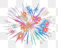 PNG  Colorful firework fireworks night black background. AI generated Image by rawpixel.