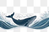 PNG  Whale drawing animal mammal.
