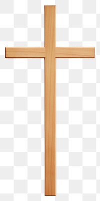 PNG  Simple cross crucifix symbol white background. AI generated Image by rawpixel.