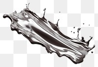 PNG Splattered monochrome splashing abstract.